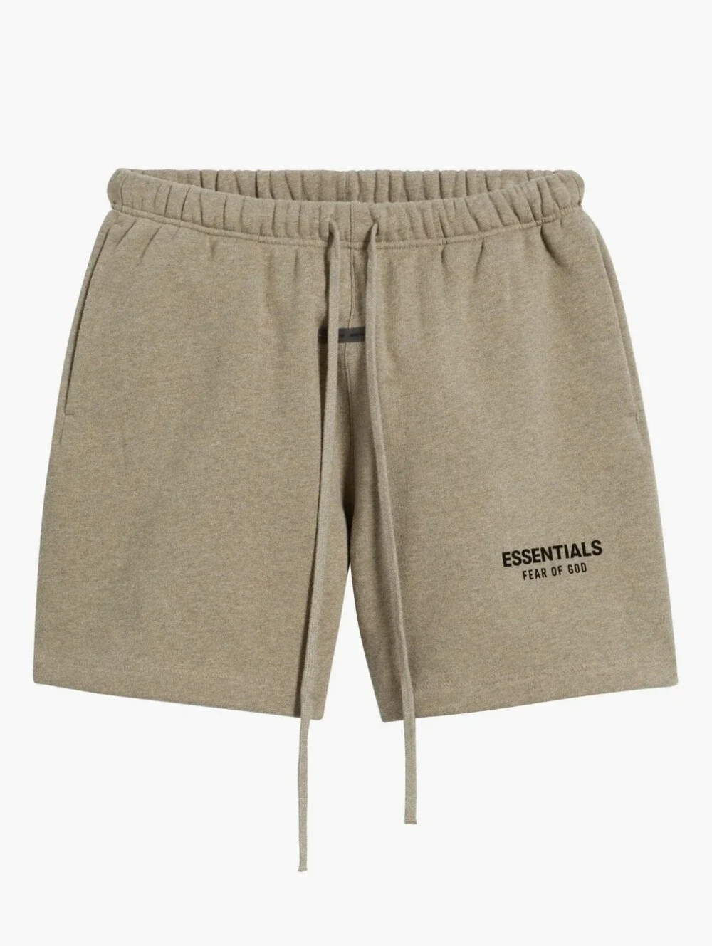 Fear Of God Essentials Sweat Soccer Fleece shorts Dark Oatmeal